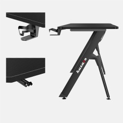 Biurko Gamingowe Huzaro Hero 2.8 Black 140 cm