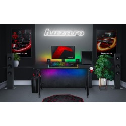 Biurko Gamingowe Huzaro Hero 2.8 Black 140 cm