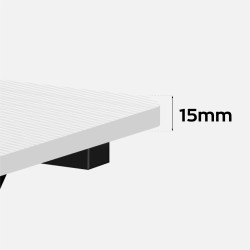 Biurko Gamingowe Huzaro Hero 7.0 White 154 cm