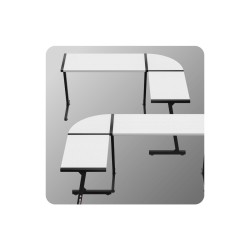 Biurko Gamingowe Huzaro Hero 6.0 White 147 cm