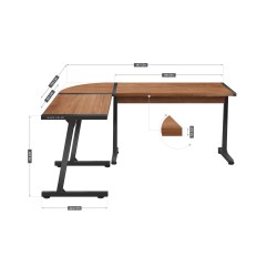 Biurko Mark Adler Leader 5.5 WN 147 cm