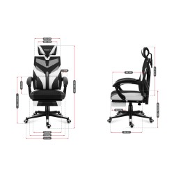 Fotel Gamingowy Huzaro Combat 5.0 White