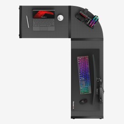 Biurko Gamingowe Huzaro Hero 6.0 Black 147 cm