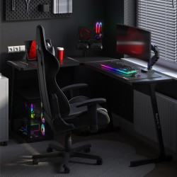 Biurko Gamingowe Huzaro Hero 6.0 Black 147 cm
