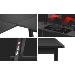 Biurko Gamingowe Huzaro Hero 6.0 Black 147 cm