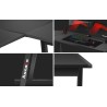 Biurko Gamingowe Huzaro Hero 6.0 Black 147 cm