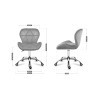 Fotel Biurowy Mark Adler Future 3.0 Grey Velur
