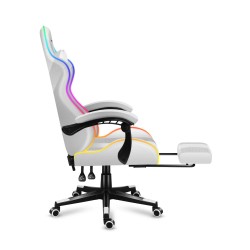 Fotel Gamingowy HUZARO Force 4.7 White RGB