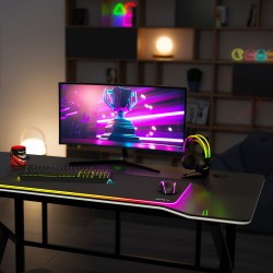 Biurko Gamingowe Huzaro Hero 1.6 Black 120 cm