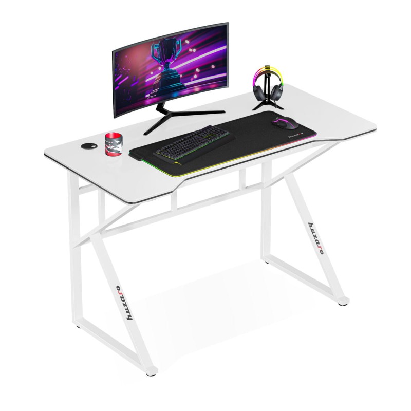 Biurko Gamingowe Huzaro Hero 1.6 White 120 cm