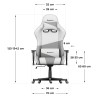 Fotel Gamingowy HUZARO FORCE 6.2  White Mesh