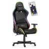 Fotel Gamingowy HUZARO FORCE 6.2  Black RGB LED