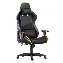 Fotel Gamingowy HUZARO FORCE 6.2  Black RGB LED