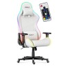 Fotel Gamingowy HUZARO FORCE 6.2  White RGB LED