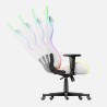 Fotel Gamingowy HUZARO FORCE 6.2  White RGB LED