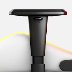 Fotel Gamingowy HUZARO FORCE 6.2  White RGB LED