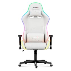 Fotel Gamingowy HUZARO FORCE 6.2  White RGB LED
