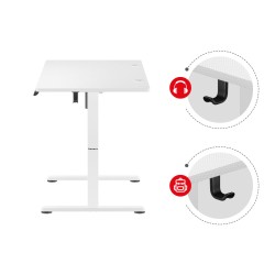 Biurko Elektryczne Huzaro Hero 8.2 White 120 cm