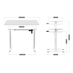 Elektryczny Stelaż Biurka Mark Adler Xeno 4.1 White