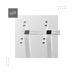 Elektryczny Stelaż Biurka Mark Adler Xeno 4.1 White