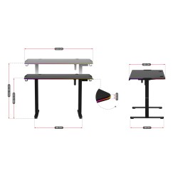 Biurko Elektryczne Huzaro Hero 8.2 RGB 120 cm