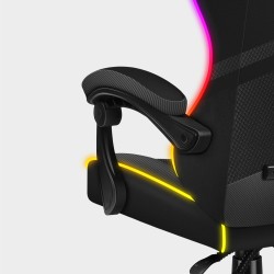 Fotel Gamingowy Huzaro FORCE 4.4 RGB Black Mesh