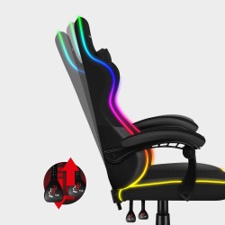 Fotel Gamingowy Huzaro FORCE 4.4 RGB Black Mesh