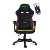 Fotel Gamingowy Huzaro FORCE 4.4 RGB Black Mesh