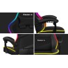 Fotel Gamingowy Huzaro FORCE 4.4 RGB Black Mesh