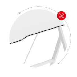 Biurko Gamingowe Huzaro Hero 1.4 White 100 cm