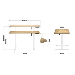 Biurko elektryczne Mark Adler Leader 7.0 Craft 120 cm