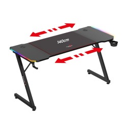 Biurko Gamingowe Huzaro Hero 3.3 RGB 140 cm