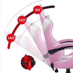 Fotel gamingowy Huzaro Force 4.7 Pink Mesh