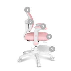 Fotel obrotowy Mark Adler JUNIOR 5.0 Pink