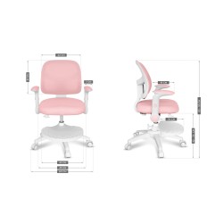 Fotel obrotowy Mark Adler JUNIOR 5.0 Pink