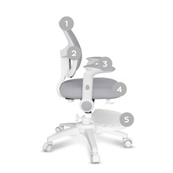 Fotel obrotowy Mark Adler JUNIOR 5.0 Grey