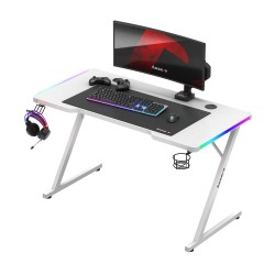 Biurko Gamingowe Huzaro Hero 2.5 RGB WHITE 120 cm
