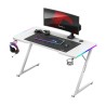 Biurko Gamingowe Huzaro Hero 2.5 RGB WHITE 120 cm