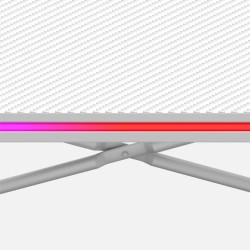 Biurko Gamingowe Huzaro Hero 1.7 RGB White 120 cm