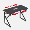 Biurko Gamingowe Huzaro Hero 1.7 RGB Black 120 cm