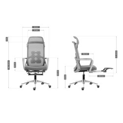 Fotel ergonomiczny Mark Adler Manager 3.6 Grey