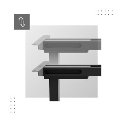 Dwusilnikowy elektryczny stelaż biurka Mark Adler Xeno 6.0