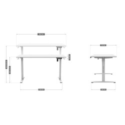 Biurko elektryczne Mark Adler Leader 7.4 White 140 cm