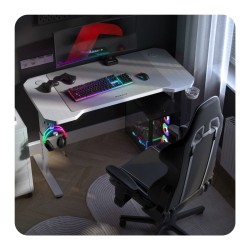 Biurko Gamingowe Huzaro Hero 2.6 White 120 cm