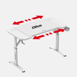 Biurko Gamingowe Huzaro Hero 2.6 White 120 cm