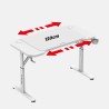 Biurko Gamingowe Huzaro Hero 2.6 White 120 cm