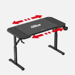 Biurko Gamingowe Huzaro Hero 2.6 Black 120 cm