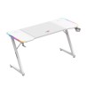 Biurko gamingowe Huzaro Hero 3.3 White RGB 140 cm