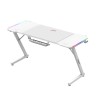 Biurko gamingowe Huzaro Hero 3.3 White RGB 140 cm