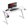 Biurko gamingowe Huzaro Hero 3.3 White RGB 140 cm